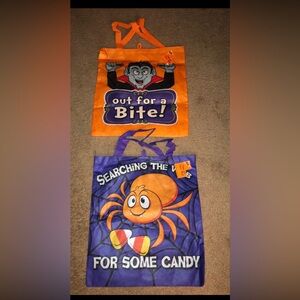 Halloween fabric bag bundle of 2